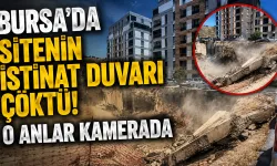 Bursa’da Sitenin İstinat Duvarı Çöktü: O Anlar Kamerada