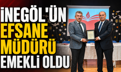 İnegöl’ün efsane müdürü emekli oldu