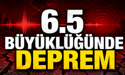6.5 büyüklüğünde deprem