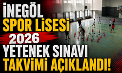 İnegöl Spor Lisesi 2026 Yetenek Sınavı Takvimi Açıklandı!