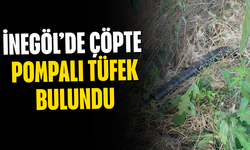 İnegöl’de Çöpte Pompalı Tüfek Bulundu