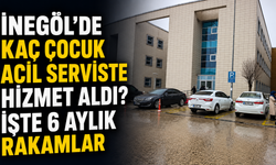 İnegöl'de kaç çocuk acil serviste hizmet aldı? İşte 6 aylık rakamlar