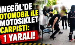 İnegöl’de Otomobil ile Motosiklet Çarpıştı: 1 Yaralı