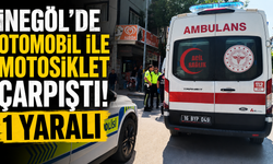 İnegöl’de Otomobil ile Motosiklet Çarpıştı! 1 Yaralı