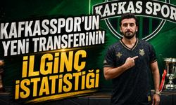Kafkasspor’un yeni transferinin ilginç istatistiği