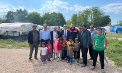 Kaymakam Arslan’dan Mevsimlik Tarım İşçilerine Bayram Ziyareti