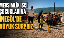 Mevsimlik İşçi Çocuklarına İnegöl’de Büyük Sürpriz