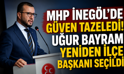 MHP İnegöl'de Güven Tazeledi! Uğur Bayram Yeniden İlçe Başkanı Seçildi