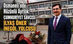 Osmaneli’nde Hüzünlü Ayrılık: Cumhuriyet Savcısı İlyas Öner İnegöl Yolcusu