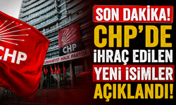 SON DAKİKA! CHP'de ihraç edilen yeni isimler açıklandı!