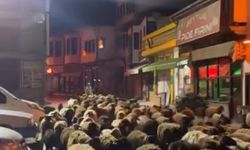 Tokat’ta yayla göçünde yüzlerce koyun şehir merkezinden geçti