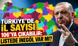 Türkiye’de il sayısı 106’ya çıkabilir! İnegöl listede var mı?
