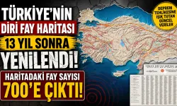 Türkiye’nin Diri Fay Haritası 13 Yıl Sonra Yenilendi: Haritadaki Fay Sayısı 700’e Çıktı
