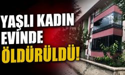 Yaşlı kadın evinde öldürüldü