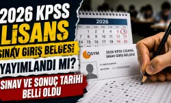2026 KPSS Lisans sınav giriş belgesi yayımlandı mı? Sınav ve sonuç tarihi belli oldu