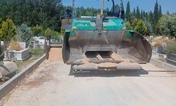 Hamitler Kent Mezarlığı’nın ara yollarına asfalt çalışması başladı