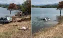 Babasultan Barajı’na uçan otomobil 5 metre derinlikten çıkarıldı