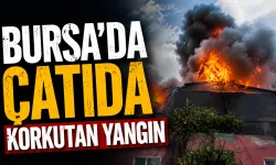 Bursa’da evin çatısında yangın: Ekipler seferber oldu