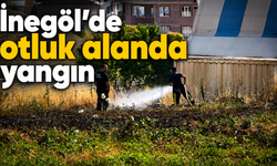 İnegöl’de otluk alanda yangın
