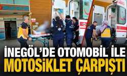 İnegöl’de otomobil ile motosiklet çarpıştı