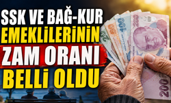 SSK ve BAĞ-KUR Emeklilerinin Zam Oranı Belli Oldu