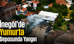 İnegöl’de Yumurta Deposunda Yangın