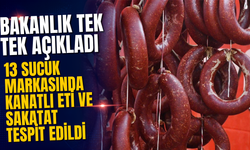 Bakanlık Tek Tek Açıkladı: 13 Sucuk Markasında Kanatlı Eti ve Sakatat Tespit Edildi