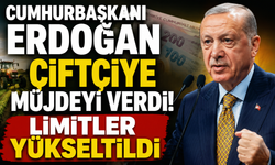 Cumhurbaşkanı Erdoğan Çiftçiye Müjdeyi Verdi! Limitler Yükseltildi