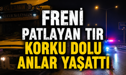 İnegöl Yolunda Freni Patlayan Tır Korku Dolu Anlar Yaşattı