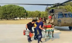 Kayalıklardan Düşen Doğa Yürüyüşçüsü Helikopterle Kurtarıldı
