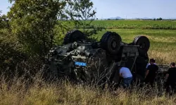 Konya’da askeri araç şarampole devrildi: 1 personel yaralandı
