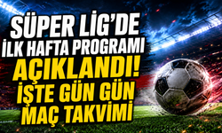 Süper Lig’de İlk Hafta Programı Açıklandı! İşte Gün Gün Maç Takvimi
