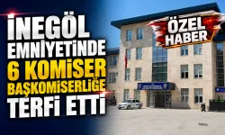 İnegöl Emniyetinde 6 Komiser Başkomiserliğe Terfi Etti