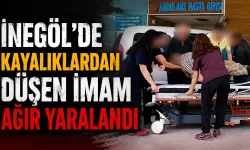 İnegöl'de kayalıklardan düşen imam ağır yaralandı
