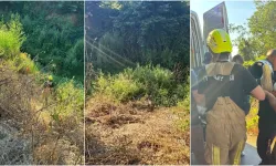 İnegöl’de motosiklet 50 metrelik şarampole yuvarlandı: Genç sürücü yaralandı