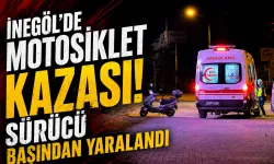 İnegöl’de Motosiklet Kazası: Sürücü Başından Yaralandı