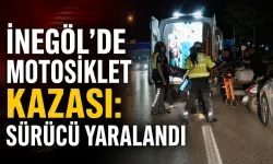 İnegöl’de Motosiklet Kazası: Sürücü Yaralandı