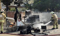 İznik’te Park Halindeki Karavan Alevlere Teslim Oldu!