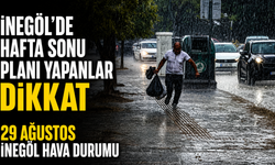 İnegöl’de hafta sonu planı yapanlar dikkat! 29 Ağustos İnegöl hava durumu