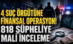 4 suç örgütüne finansal operasyon! 818 şüphelinin hesaplarına el konuldu