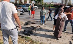 Ankara'da otomobil motosikletle çarpıştı