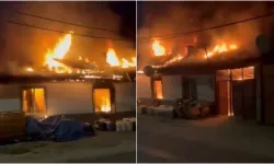 Bursa Karacabey’de ev yangını! Alevler evi tamamen sardı