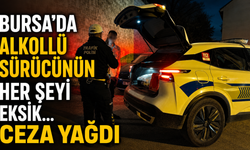 Bursa'da alkollü sürücünün her şeyi eksik... Ceza yağdı