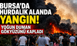 Bursa’da Hurdalık Alanda Yangın! Yoğun Duman Gökyüzünü Kapladı