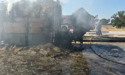 Bursa’da saman yüklü kamyonet alevlere teslim oldu