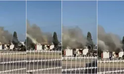 Bursa’da trafo patladı, alevler kameraya yansıdı