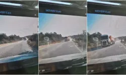 Bursa’da virajda hatalı sollama kamerada