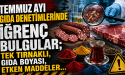 Temmuz ayı gıda denetimlerinde iğrenç bulgular; tek tırnaklı, gıda boyası, etken maddeler…