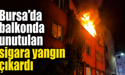 Bursa’da balkonda unutulan sigara yangın çıkardı