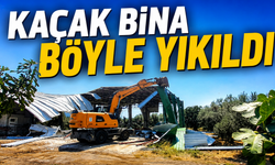 Kaçak depo böyle yıkıldı